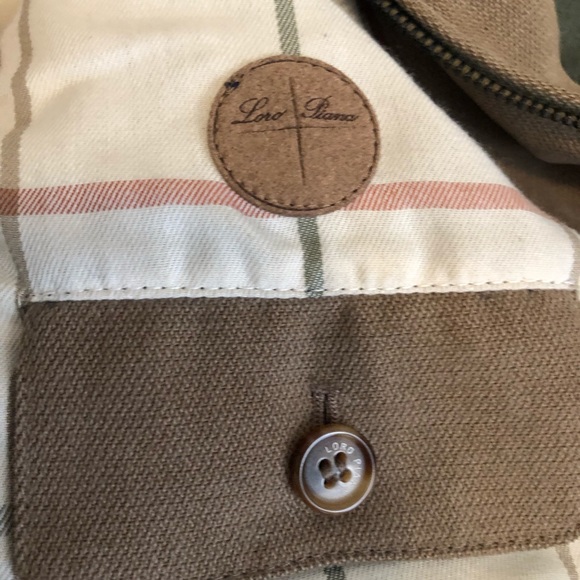 Loro Piana vest size xxl tan khaki duck vest heavy lined - Picture 10 of 16